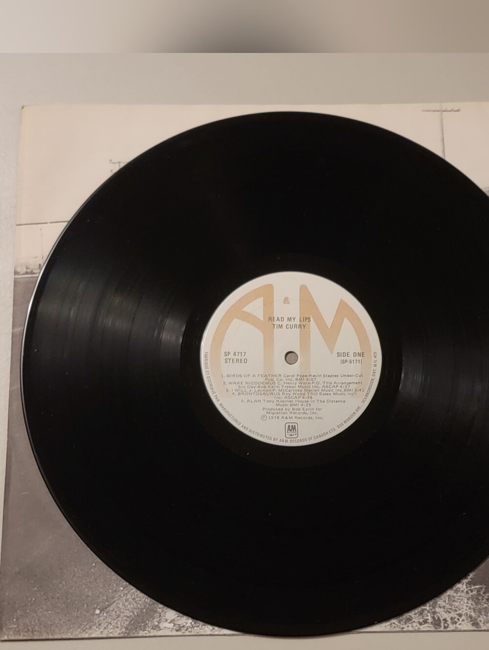 Tim Curry Read My Lips 33 RPM Record - Picture 9 of 14